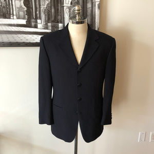 Versace Classic V2 Black Pinstripe Blazer